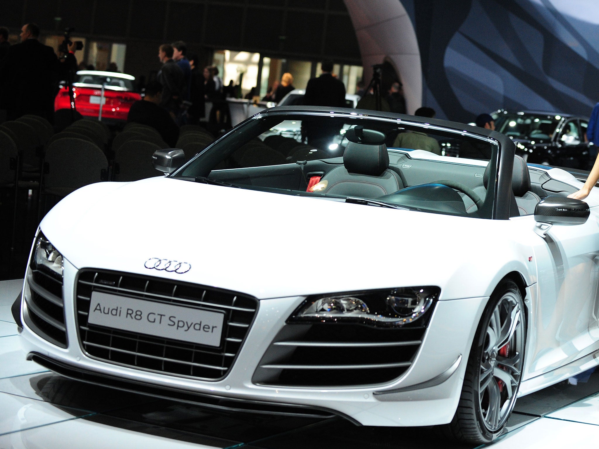An Audi R8 Spyder, the make of car used by Mr Mahmoon to top 164mph