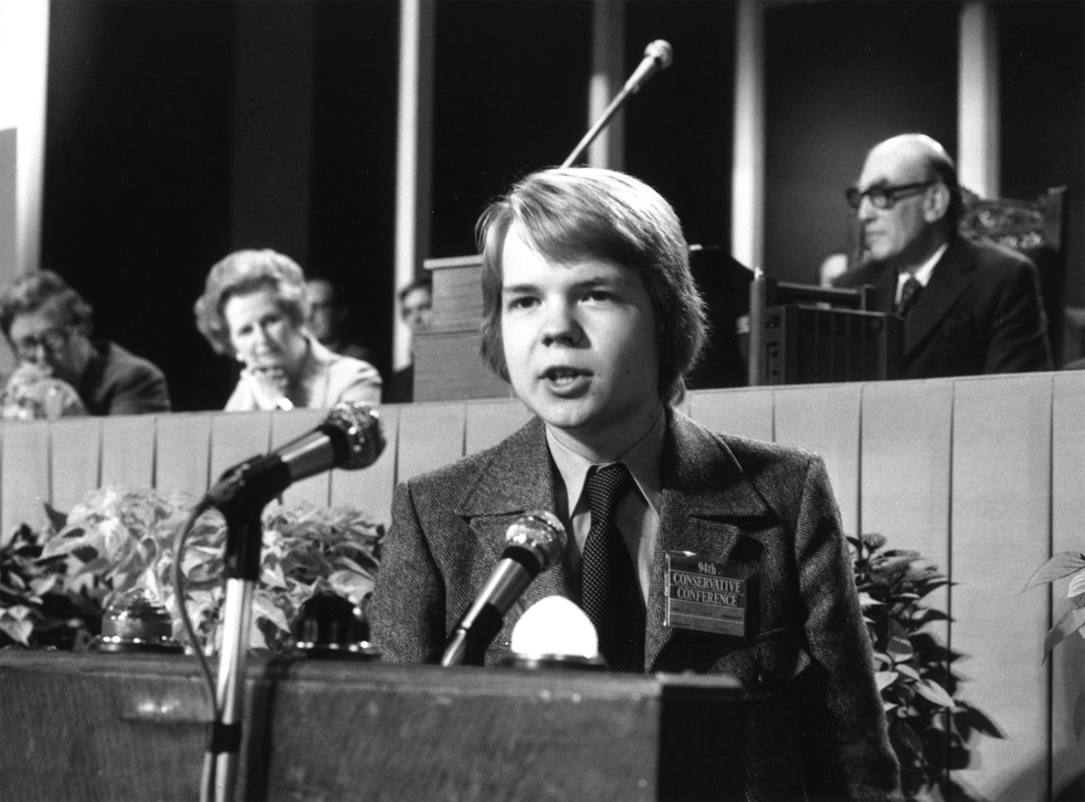 16-year-old William Hague rails against the evils of socialism in his famous speech to the Conservative Party conference in 1977
