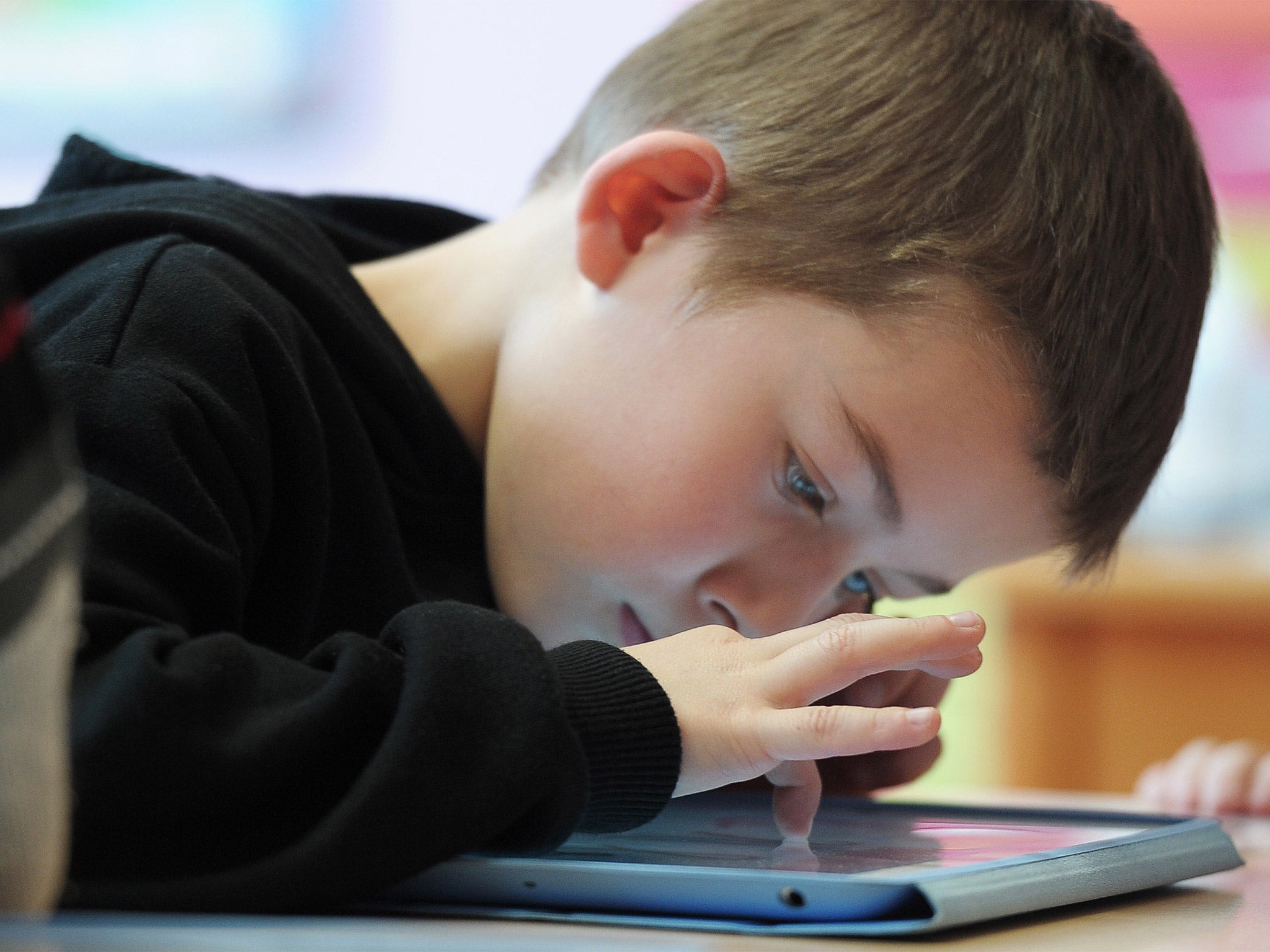 Parents are increasingly allowing children to use their tablets