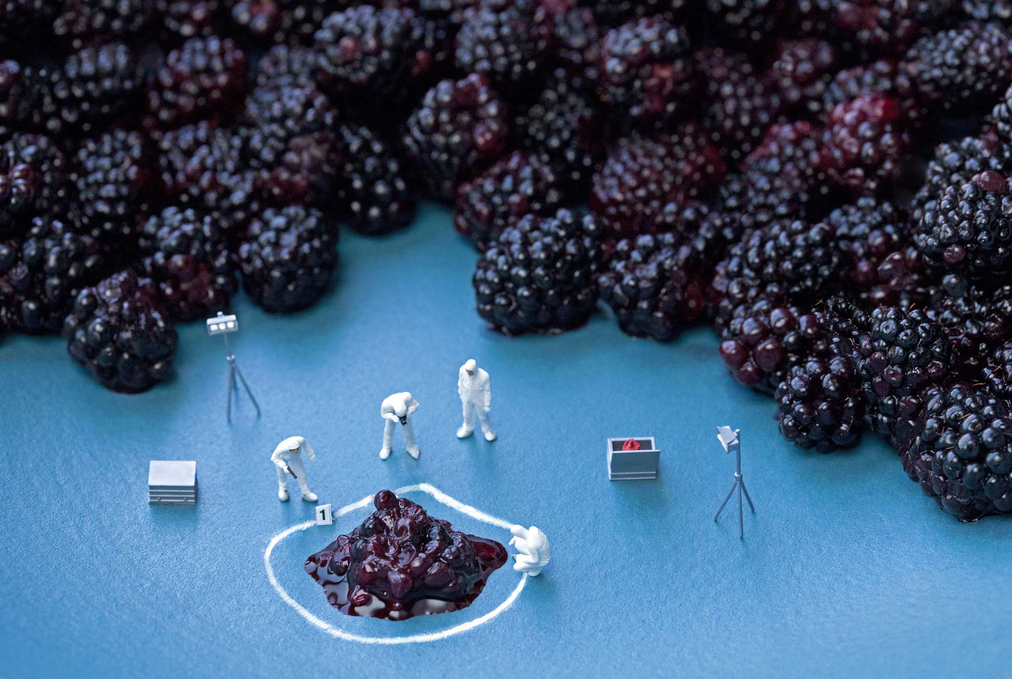 'Squashed berries gave me the idea for a victim and a crime scene'