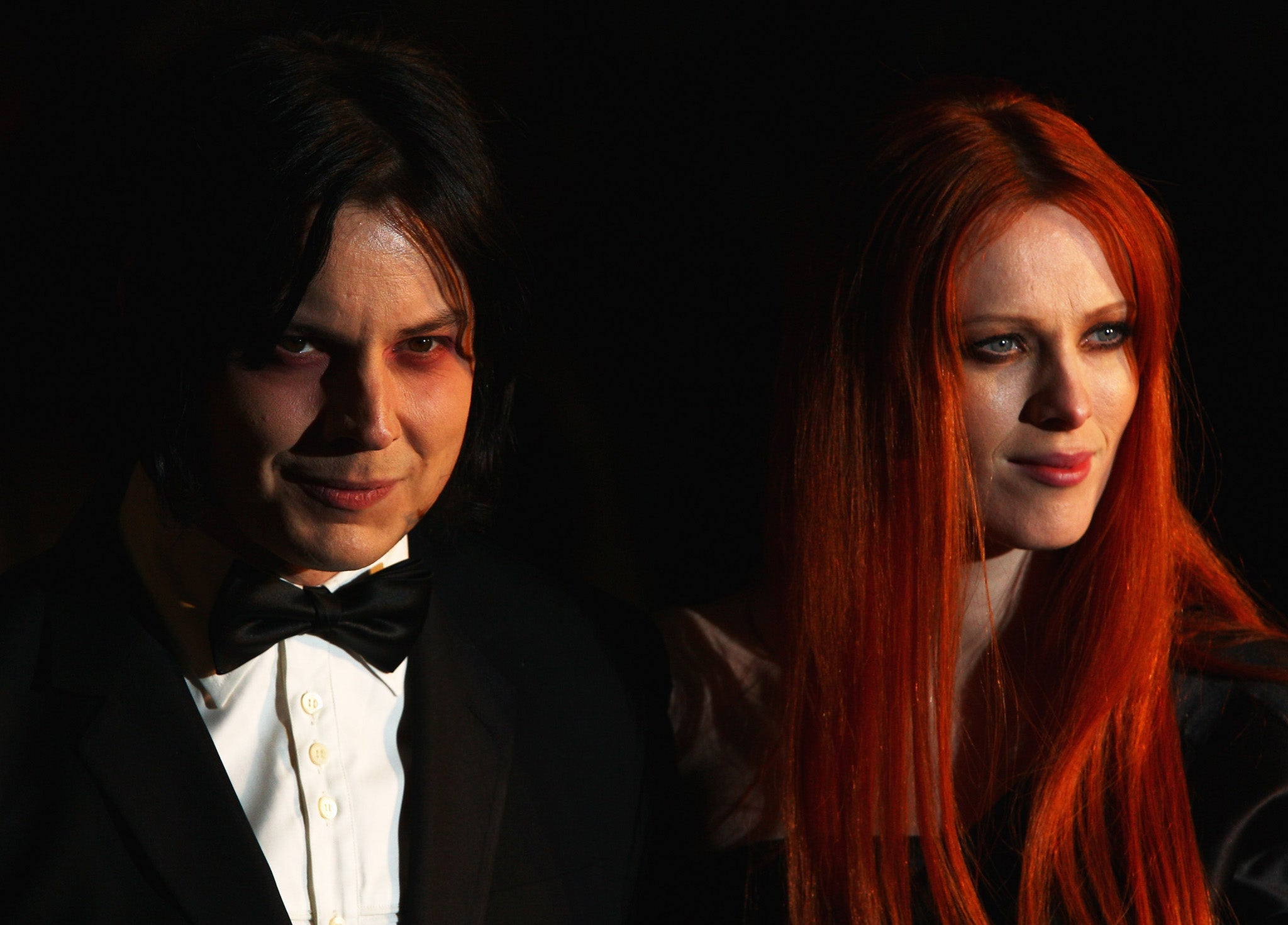 Jack White and Karen Elson pictured together at the Quantum of Solace premiere in 2008.