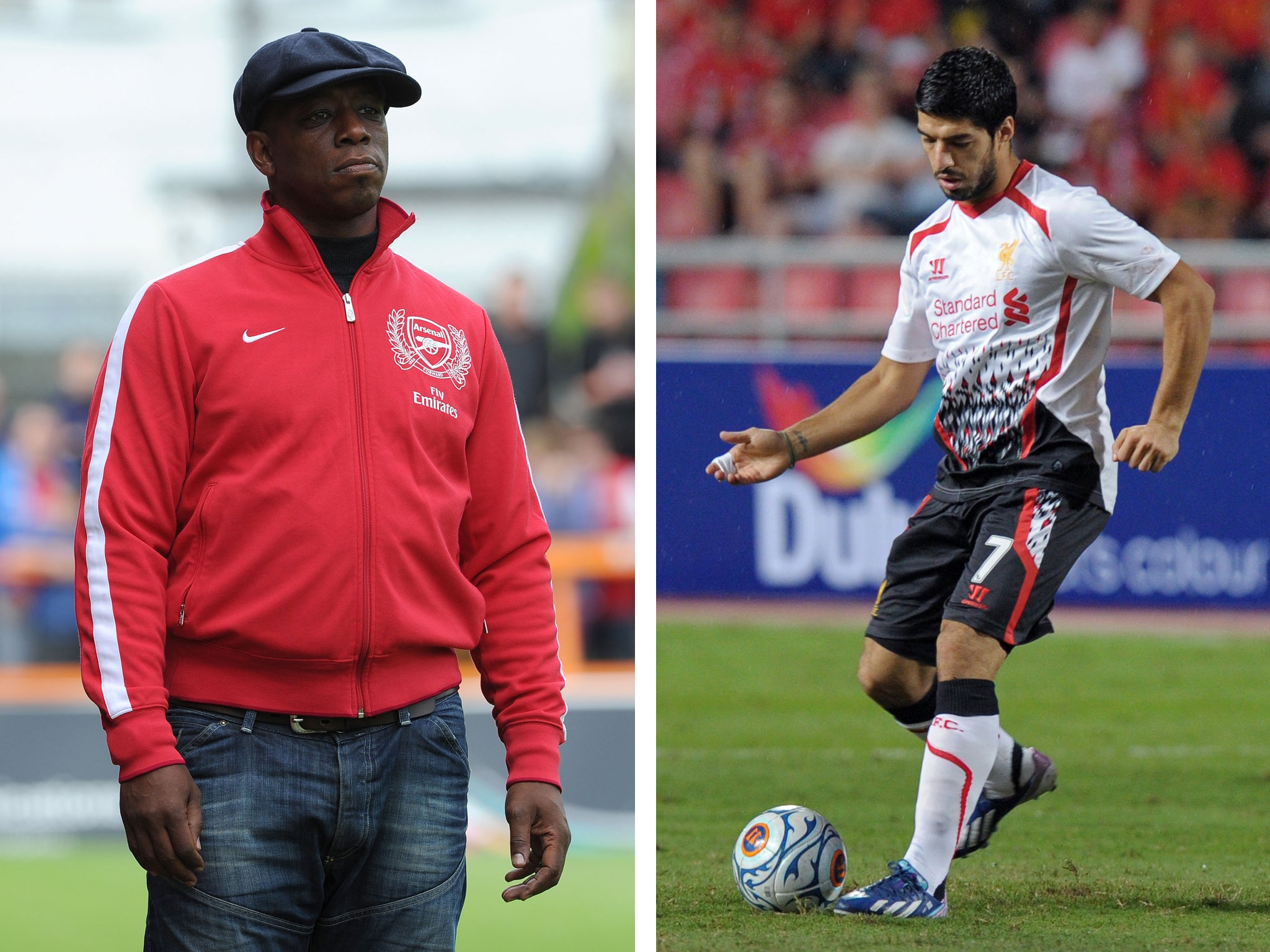 Ian Wright has questioned what a move to Arsenal would do for Luis Suarez