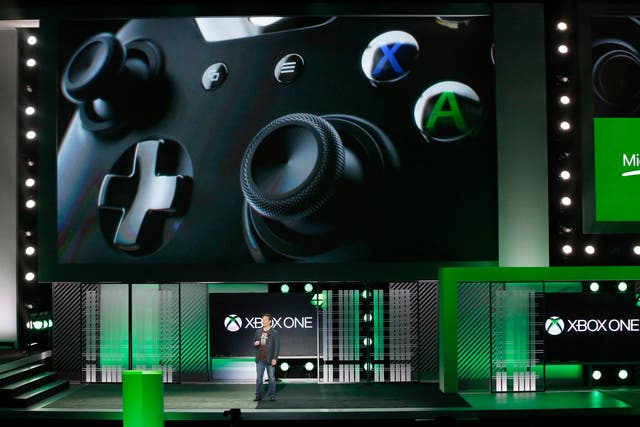 Phil Spencer, corporate vice president of Microsoft Studios, speaks during the Xbox E3 Media Briefing at USC's Galen Center in Los Angeles, California June 10, 2013. REUTERS/Mario Anzuoni