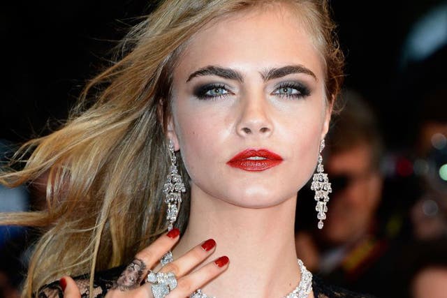 The jewels were made by Chopard, which has furnished a host of stars such as model Cara Delevingne