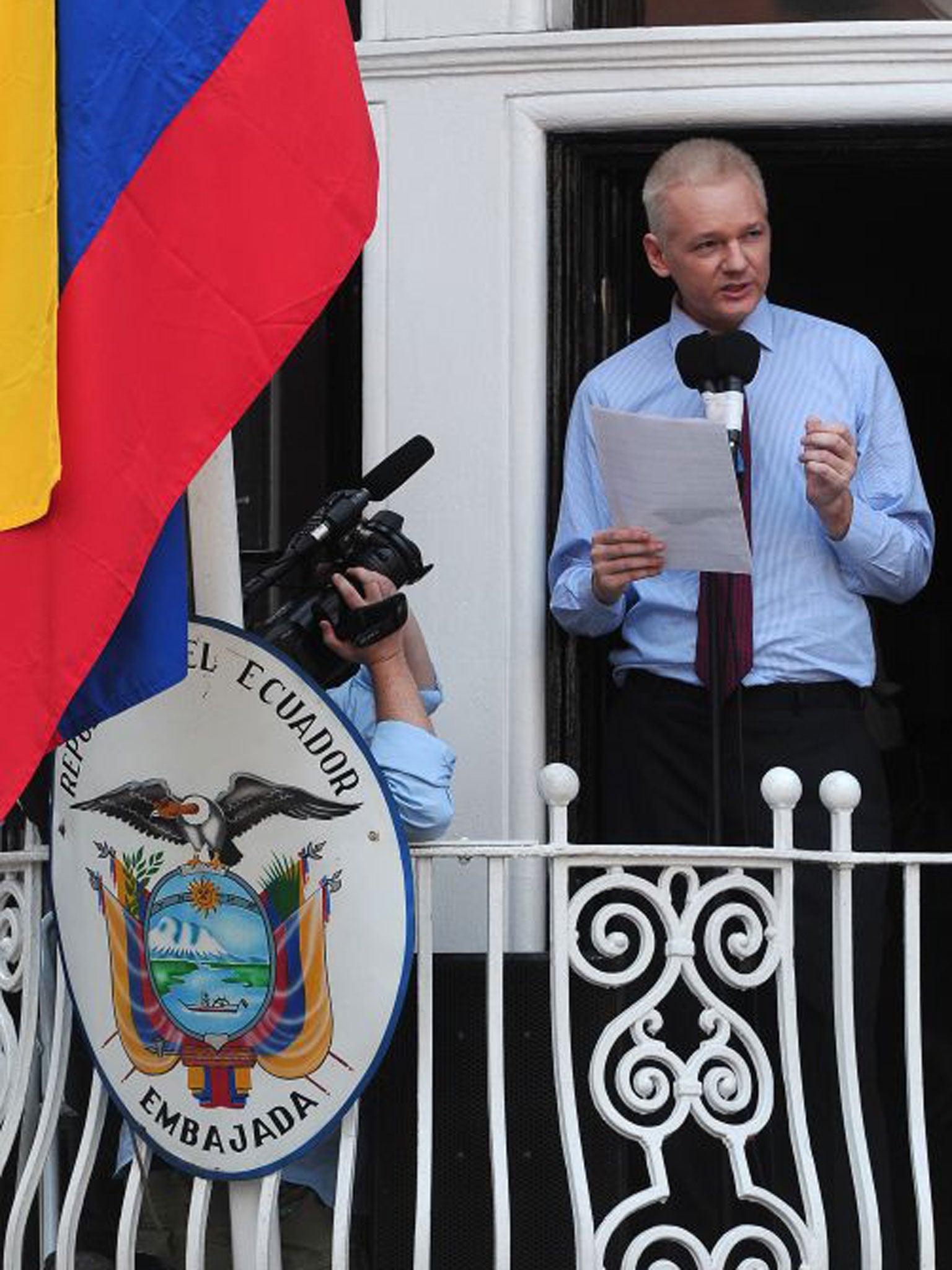 Julian Assange has been holed up in London’s Ecuadorian embassy for a year
