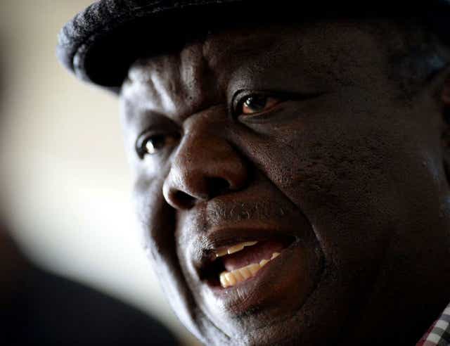 Morgan Tsvangirai pictured after the elections in 2013