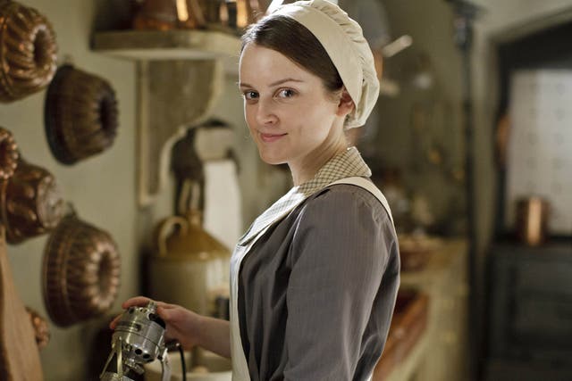 Sophie McShera,as kitchen maid Daisy, enjoys the thrill of the new