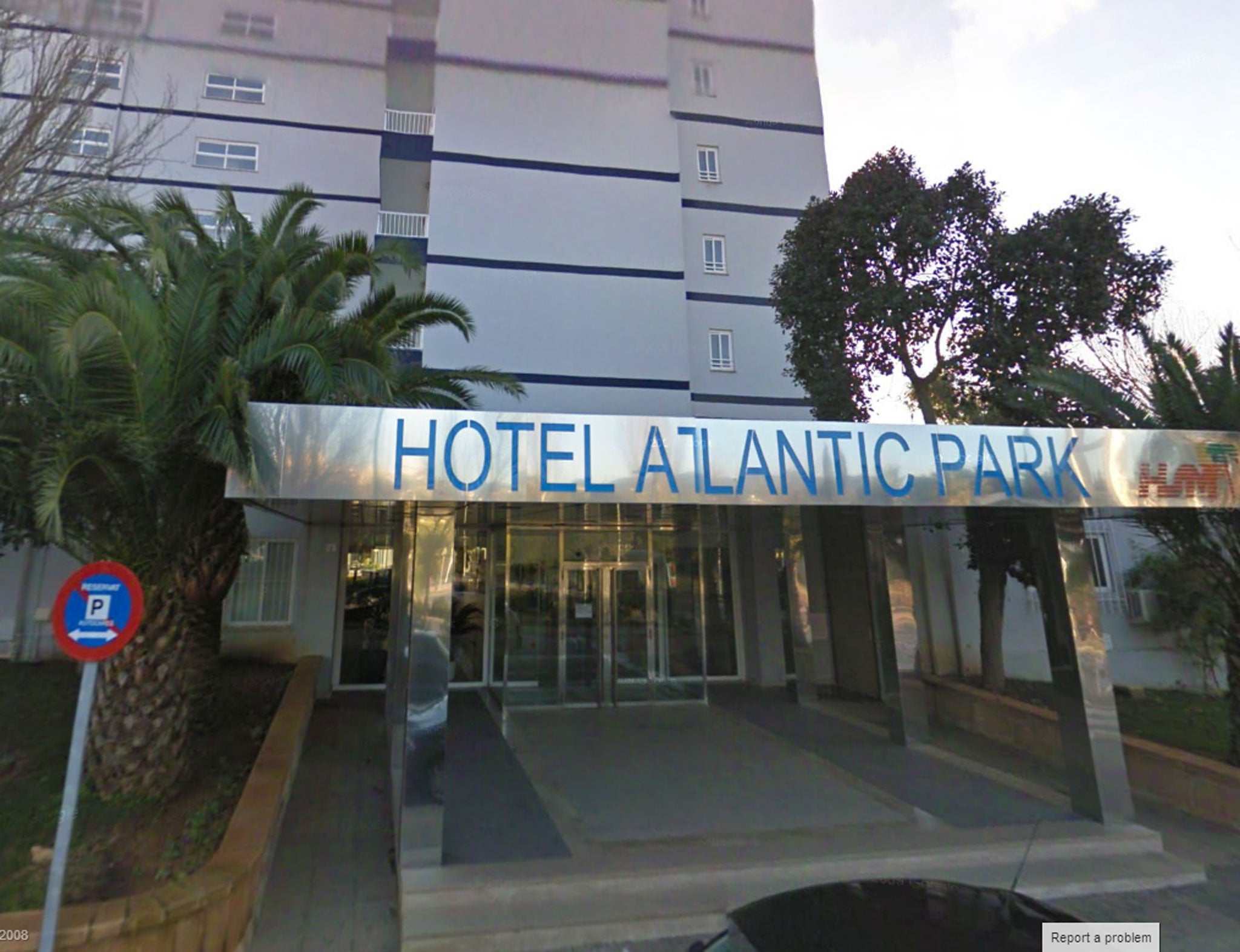 The Atlantic Park hotel in Magaluf, where the incident reportedly happened