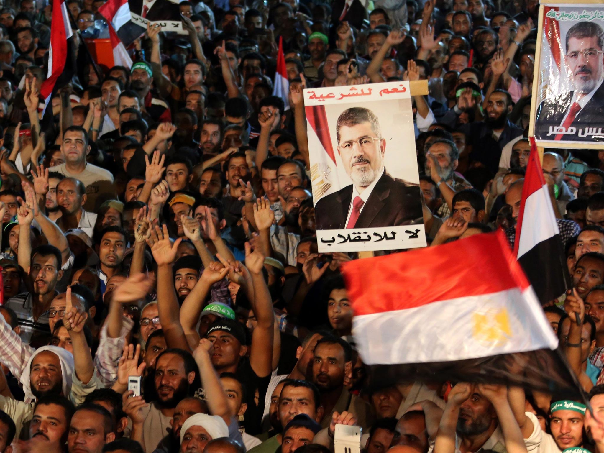 Supporters of ousted president Mohamed Morsi