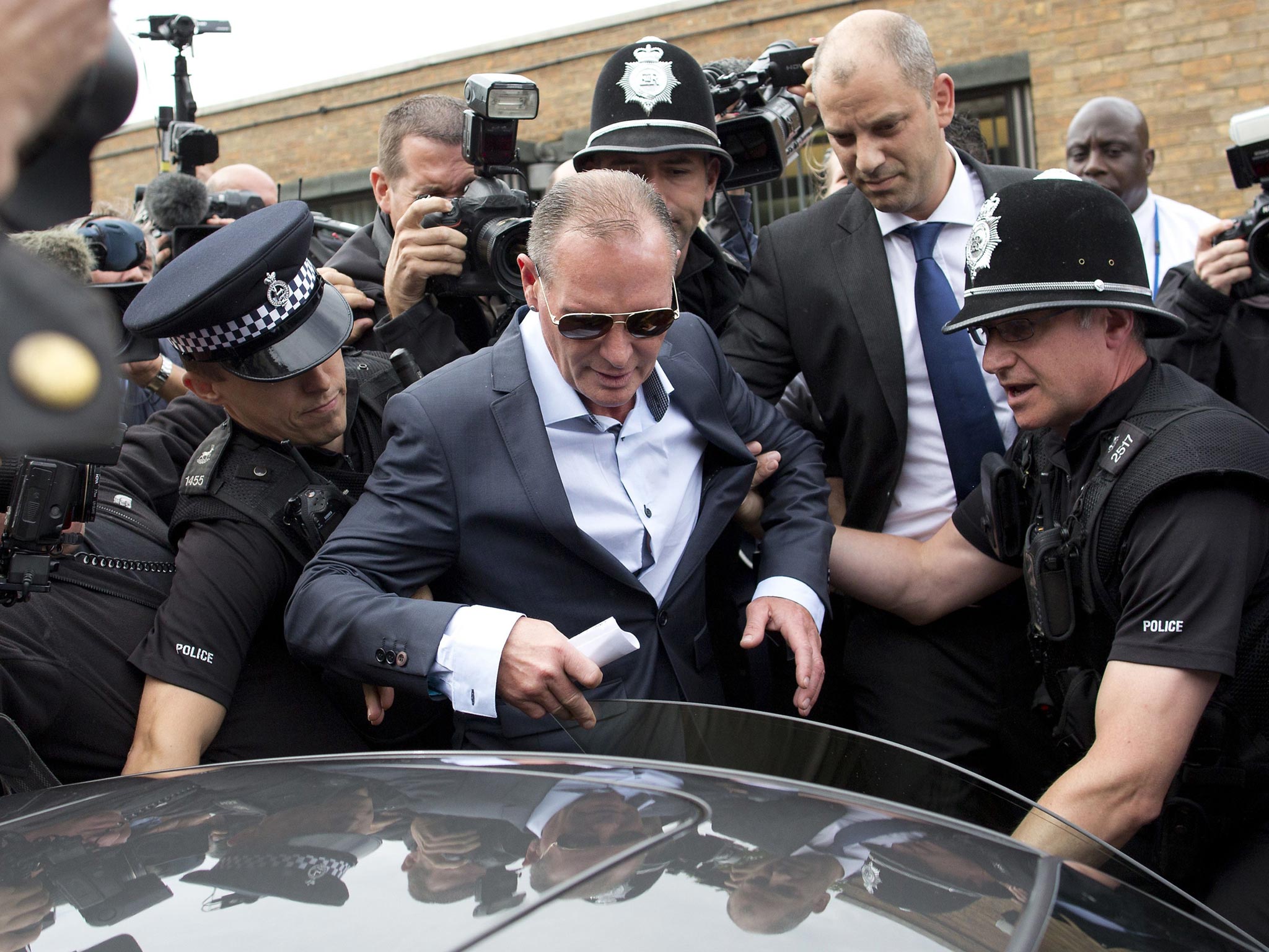 Paul Gascoigne leaves Stevenage Magistrates Court