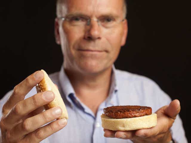Professor Mark Post of Maastricht University developed a lab-grown meat burger