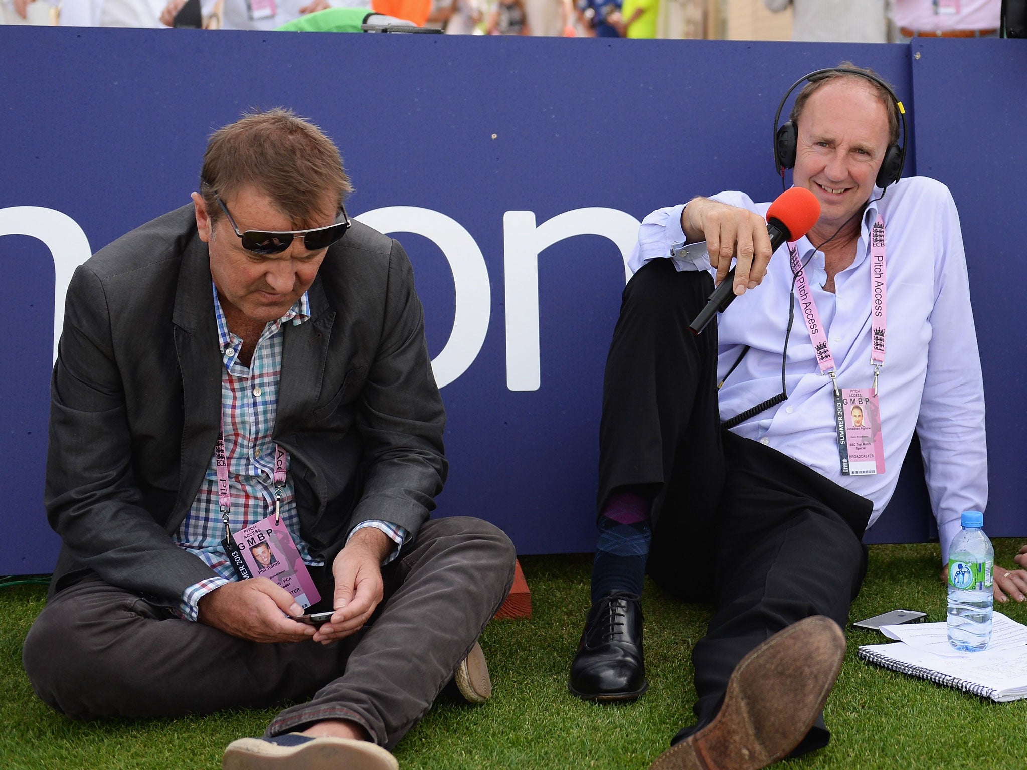 Test Match Special broadcasters Phil Tufnell and Jonathan Agnew