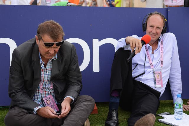 Test Match Special broadcasters Phil Tufnell and Jonathan Agnew
