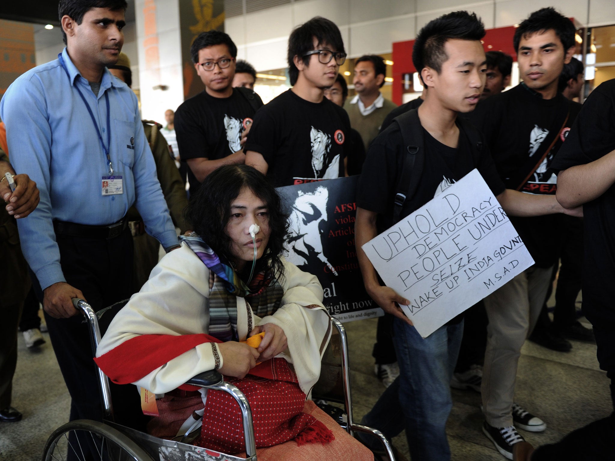 Irom Sharmila, the activist involved in the world's longest strike, has been arrested again