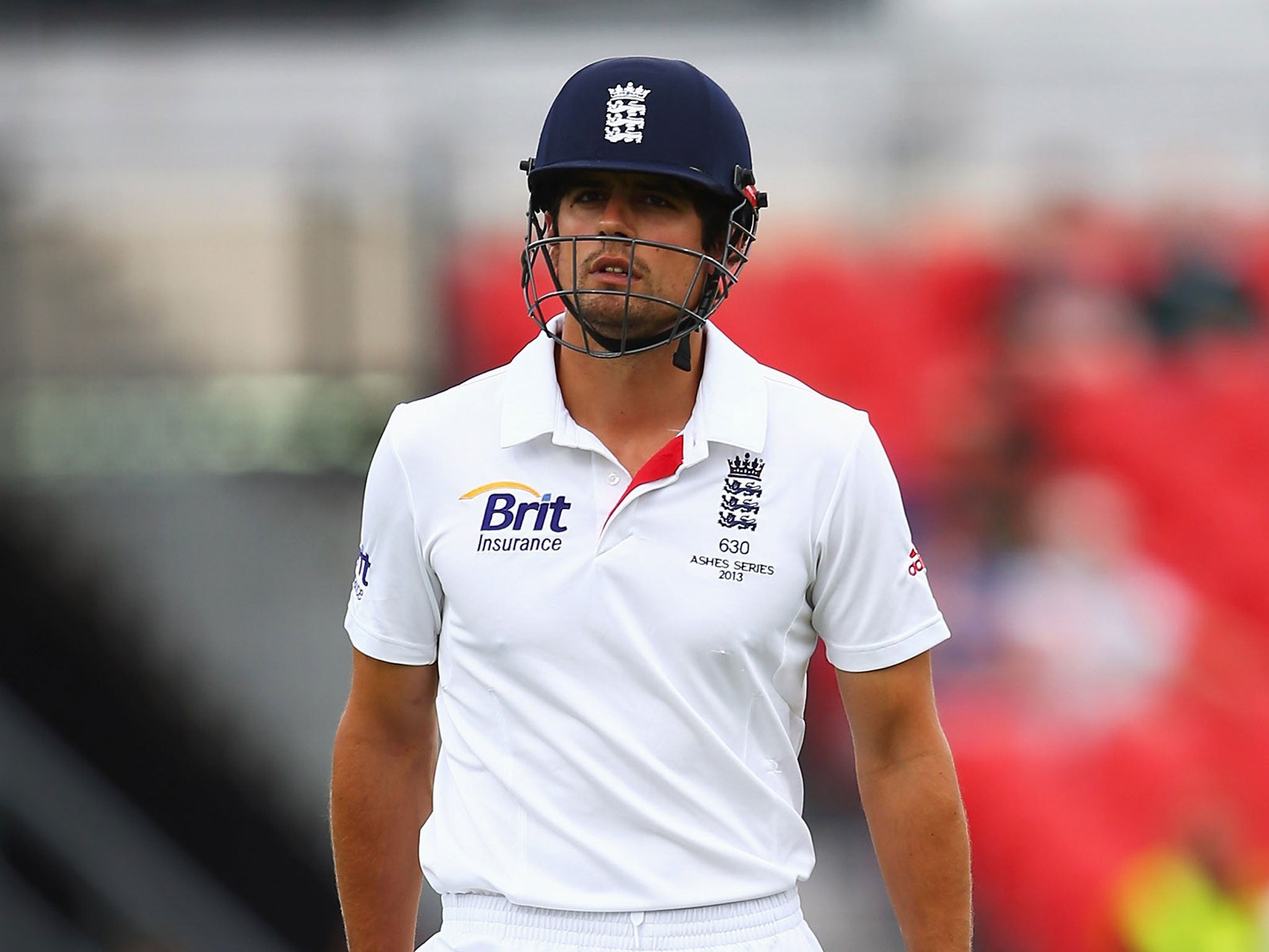 Alastair Cook: England captain made a highly dubious decision to review his wicket yesterday