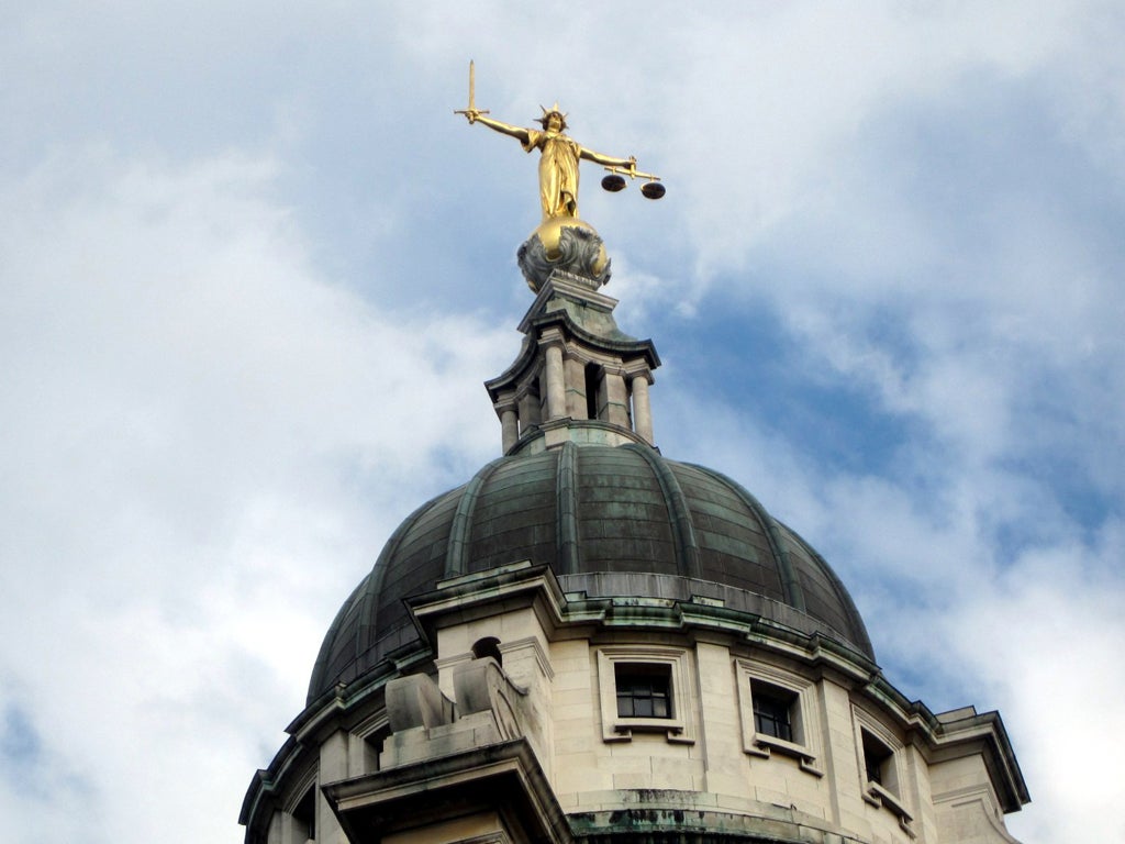 The statue of Justice at The Old Bailey