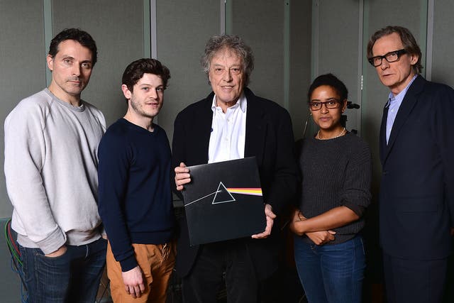 Tom Stoppard (centre) with Bill Nighy (far right) 