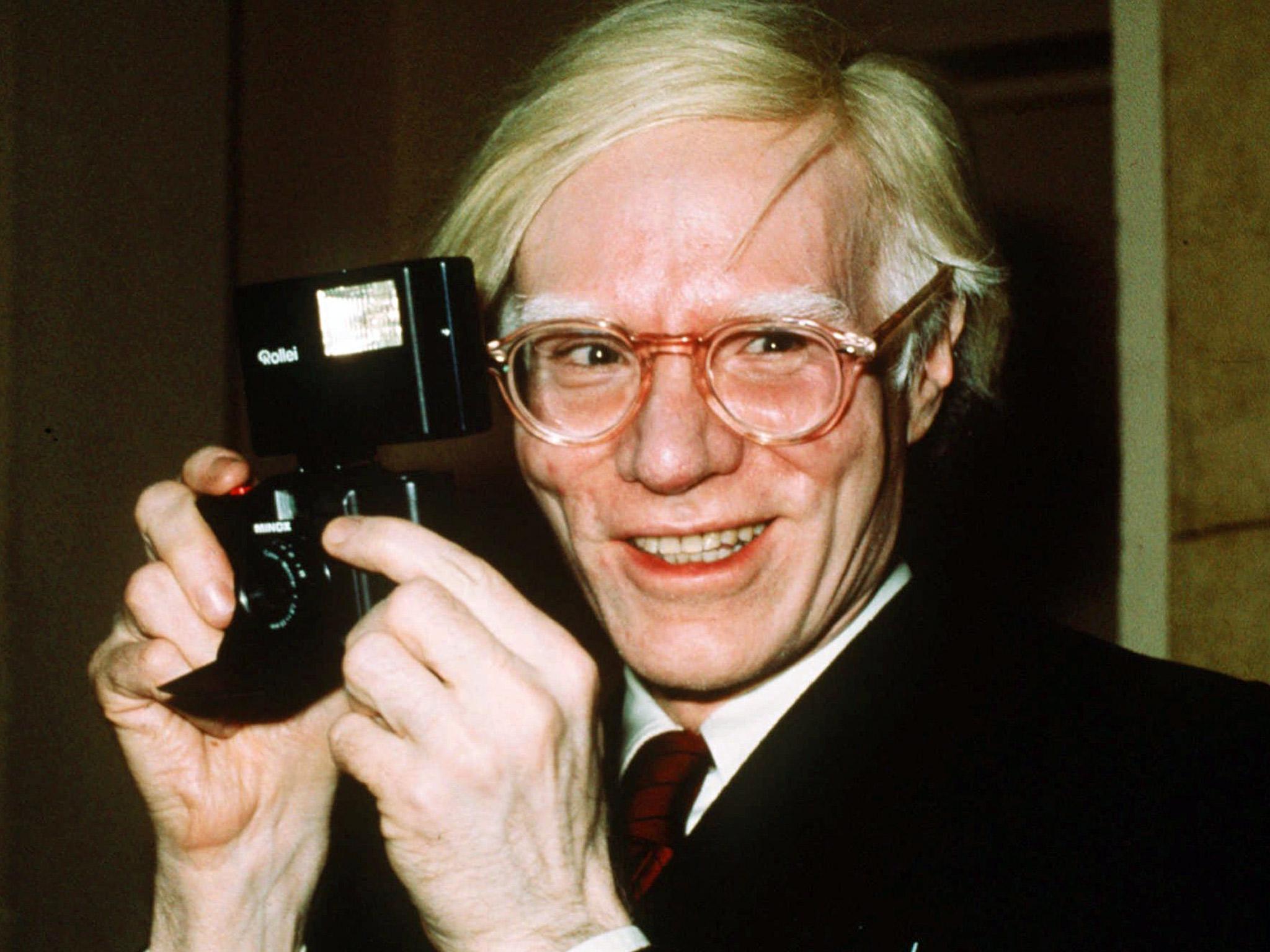 American pop artist and film maker Andy Warhol