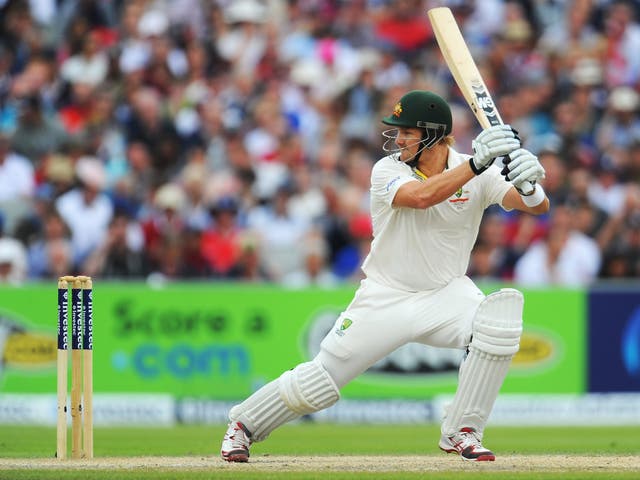 I’d have Shane Watson opening again in the fourth Test