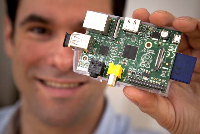 A piece of Pi: Writer Adam Jacques with the 'astonishing' device