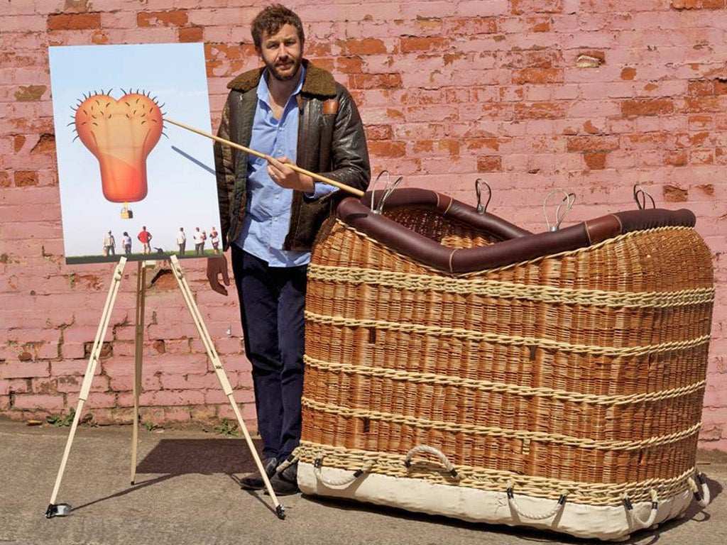 Not just hot air: Chris O’Dowd introduces the scrotum balloon