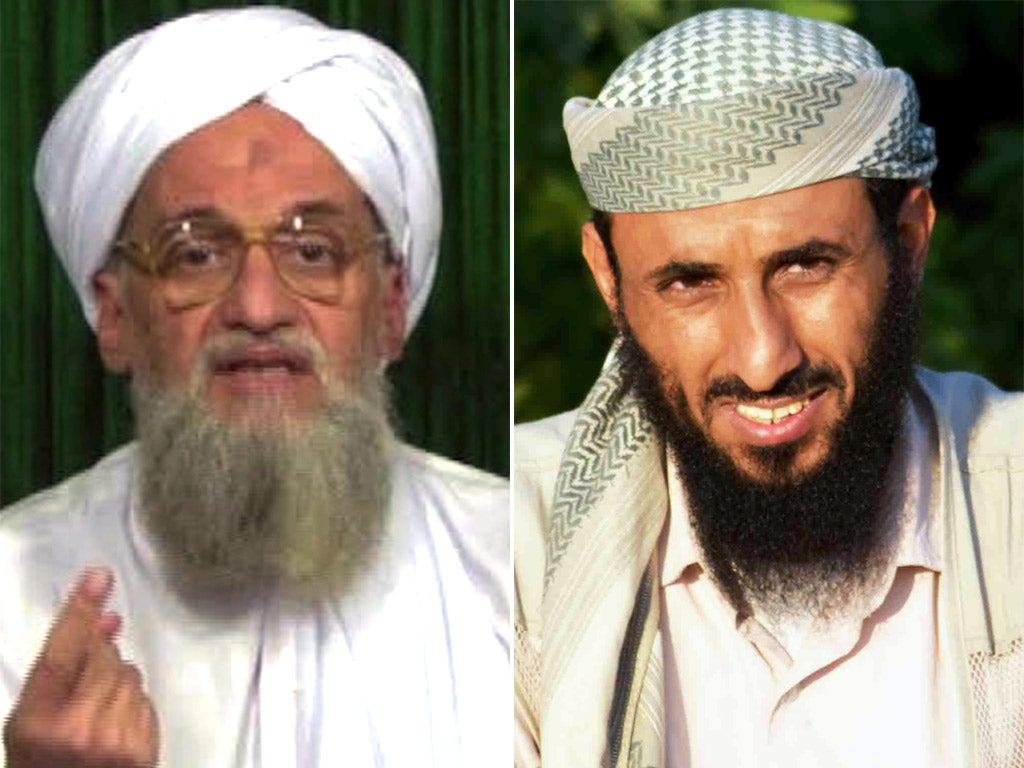 Ayman al-Zawahiri and his affiliate Nasser al-Wuhayshi