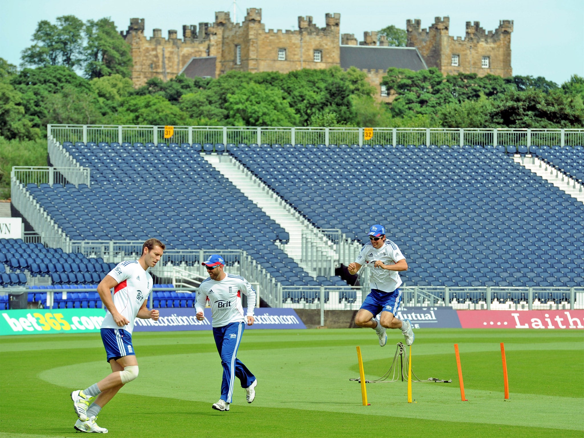 Durham’s picturesque ground is overlooked by Lumley Castle