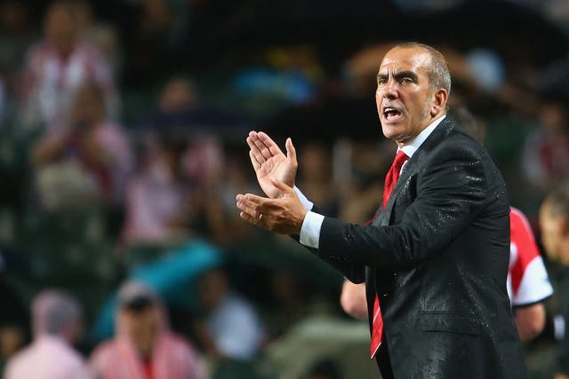 Paolo Di Canio motivates his Sunderland players in Hong Kong