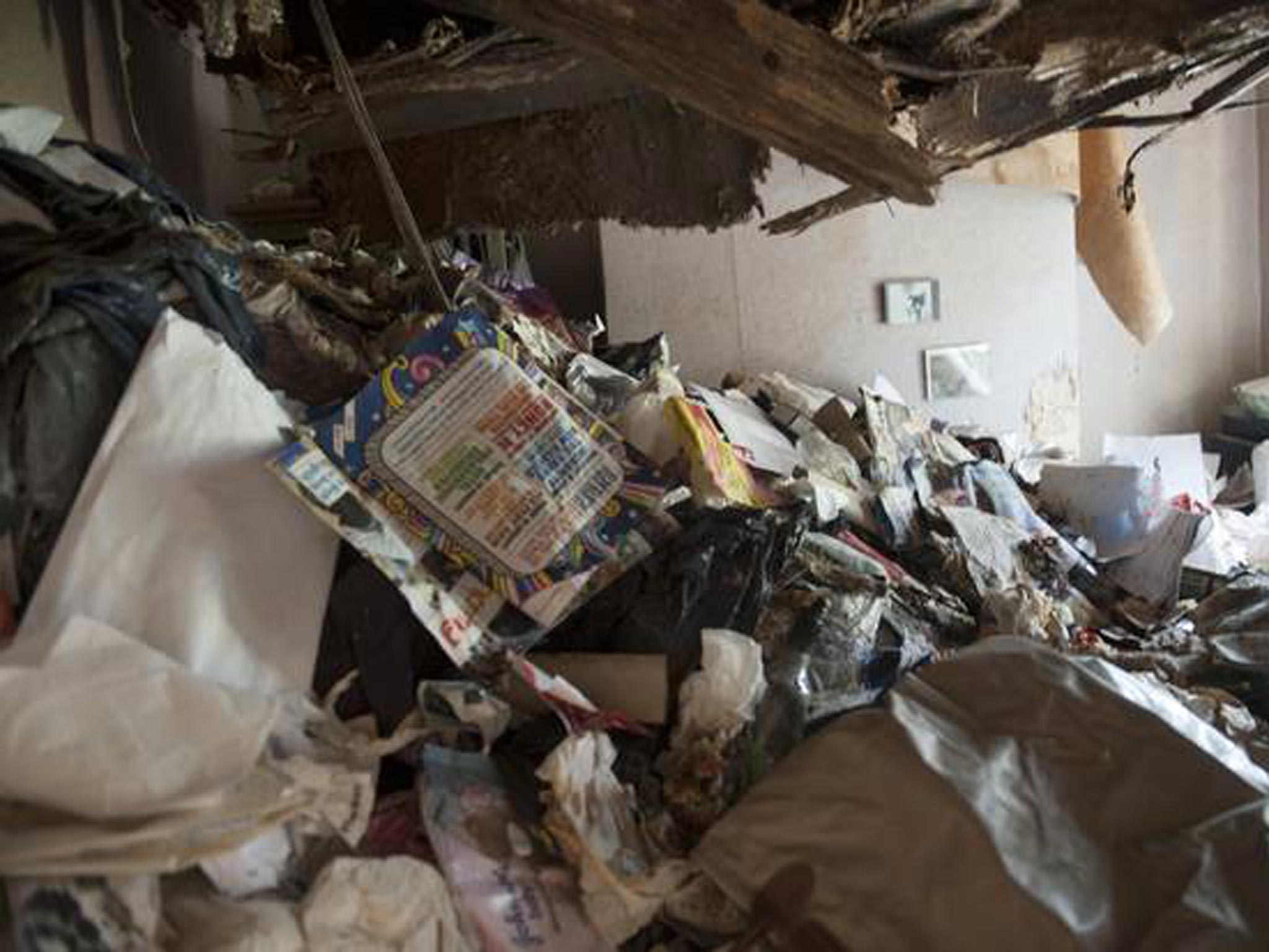 Inside the hoarder's house