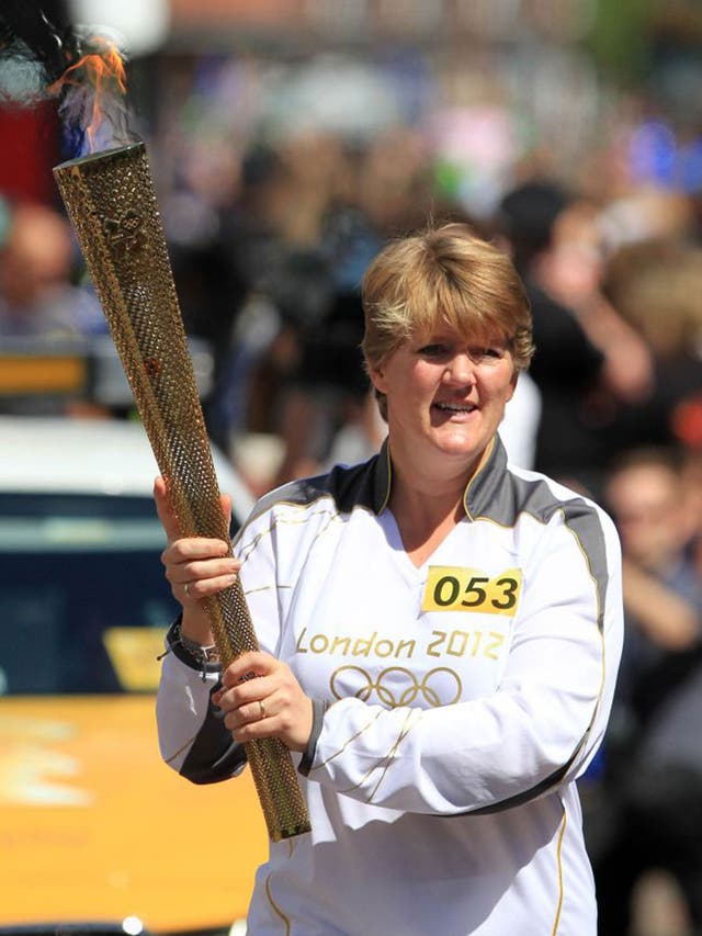 Clare Balding during the torch relay for London 2012. She is being urged to boycott next year's Russian Winter Games