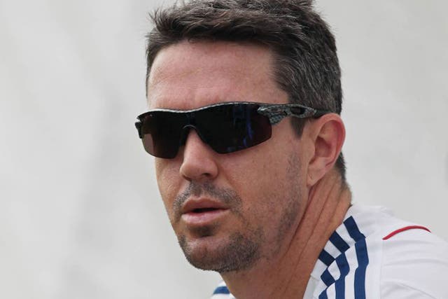 Kevin Pietersen attends a training session ahead of the fourth Ashes Test
