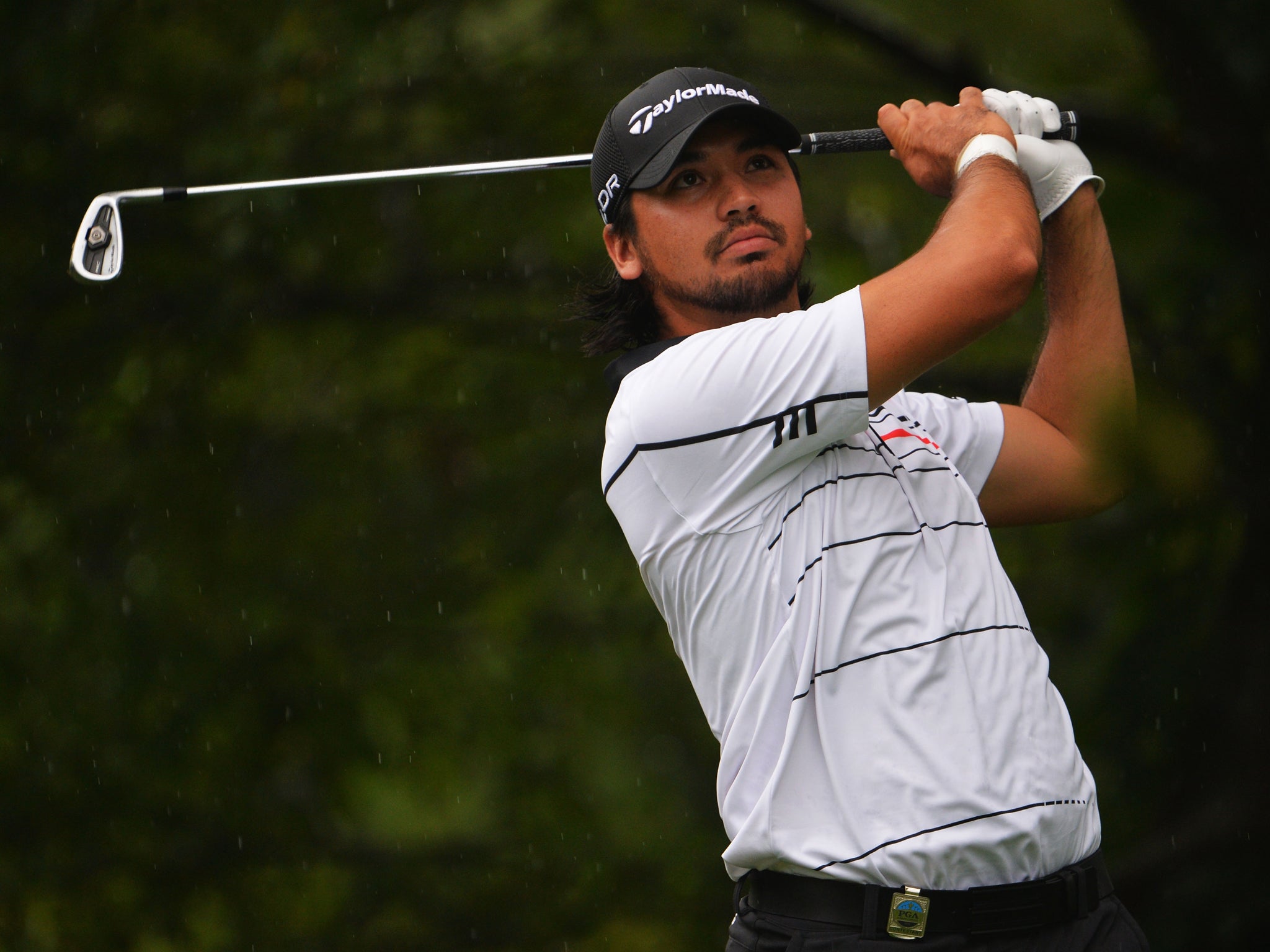 Jason Day joined Westwood on five-under