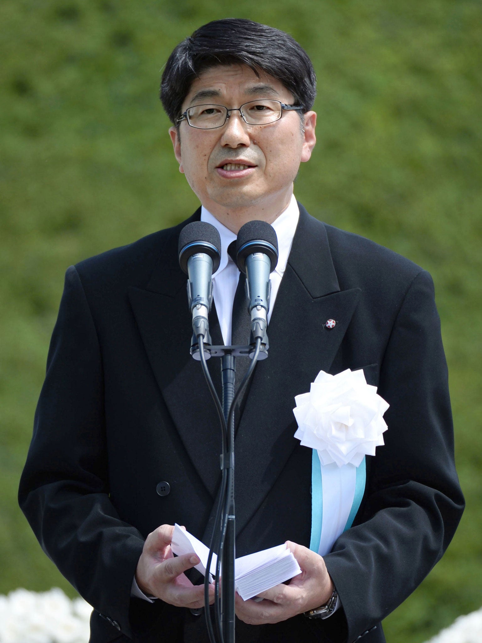 Nagasaki Mayor Tomihisa Taue