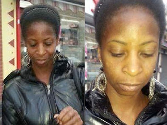 The images, which were taken by the children's shocked 33-year-old mother, show the woman shortly after the incident in the Asda supermarket car park in Cape Hill, Smethwick.