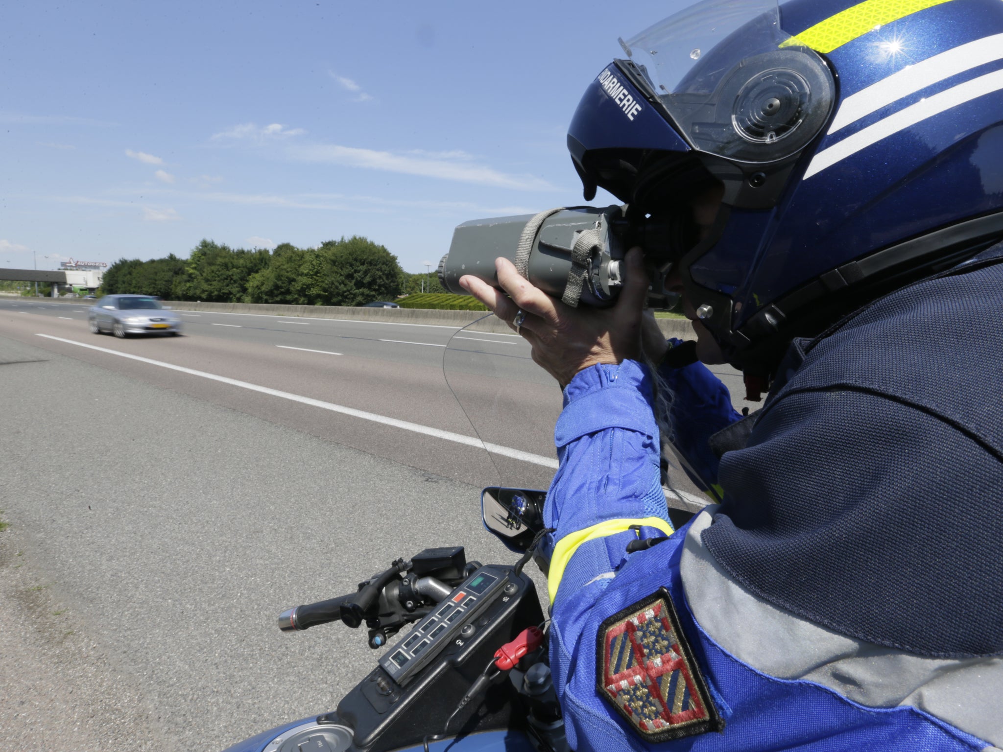 Specialist teams within the French police are equipped with binoculars that can quickly calculate speeds, helping them to pursue errant drivers