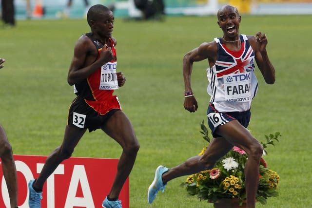 Mo Farah sprints clear of rival Ibrahim Jeilan