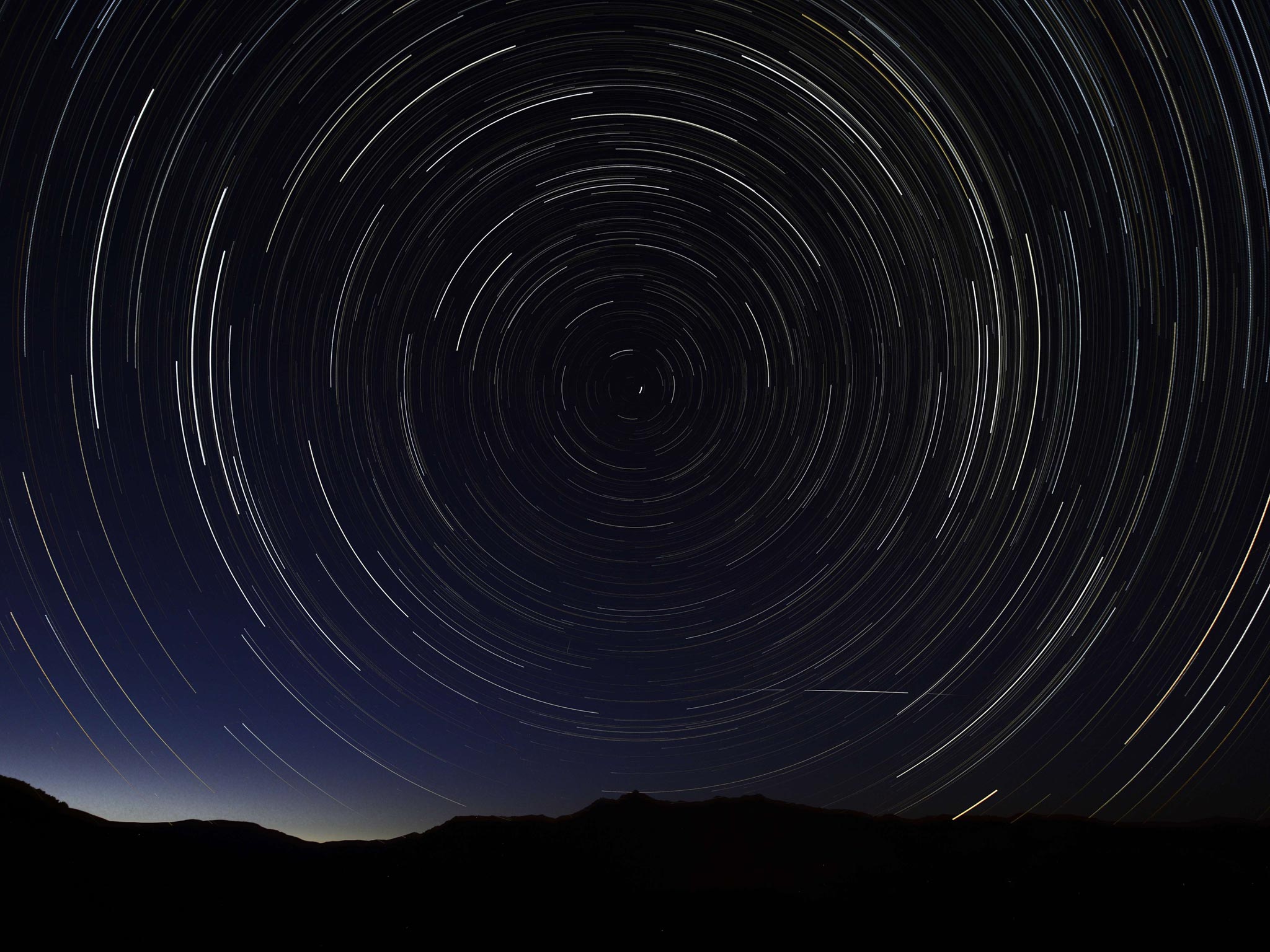 A Perseids meteor shower in Madrid