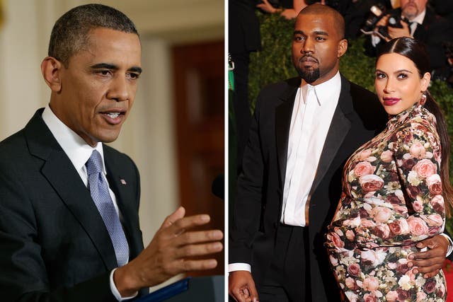 Barack Obama has once again thrown a barb at Kanye West