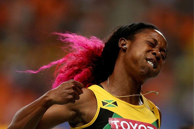 Shelly-Ann Fraser-Pryce left her nearest 100m rivals for dead