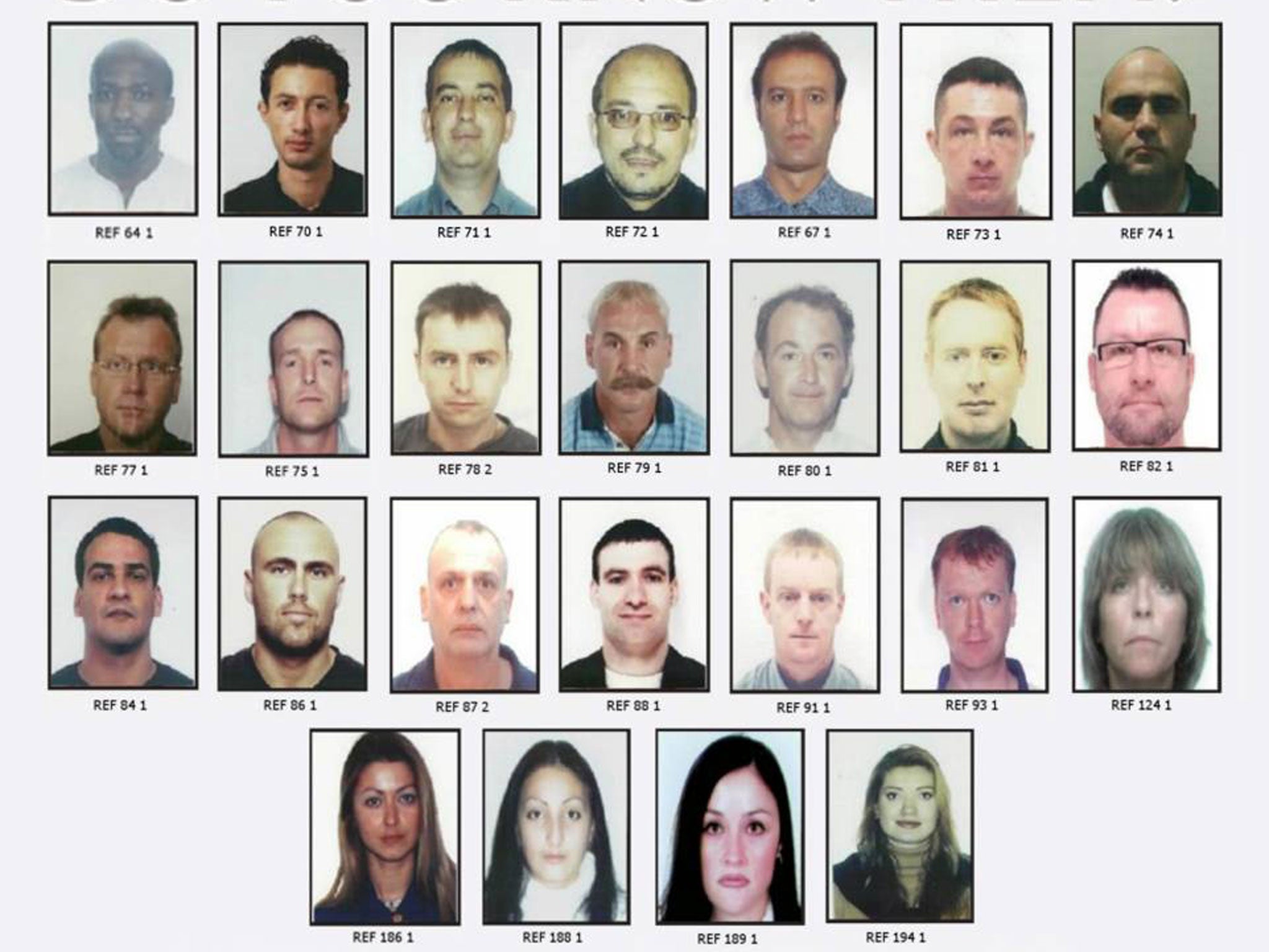 Crimestoppers have worked with SOCA to publish pictures of 25 people they believe have attempted identity fraud