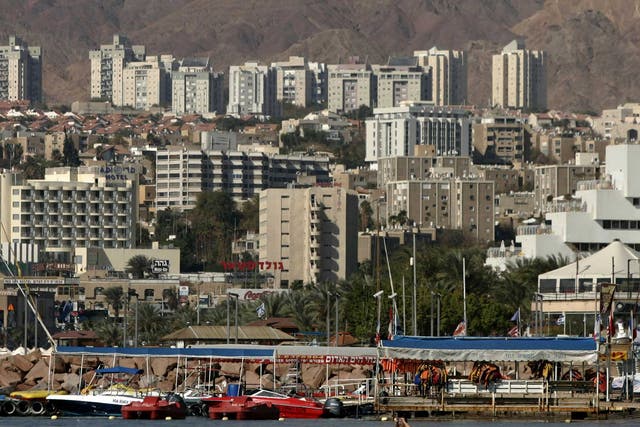 Israel's Iron Dome missile defence system intercepted a rocket launched at the Red Sea resort town of Eilat
