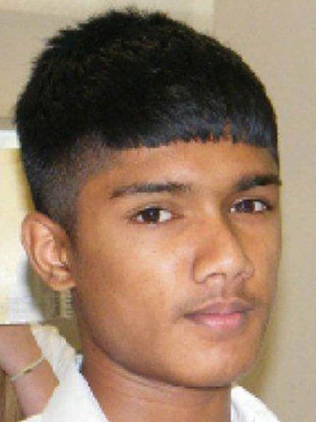 An undated photo of Ajmol Alom, provided by his school. The 16-year-old student  was killed in a knife attack last night at around 9.50pm in Poplar, east London