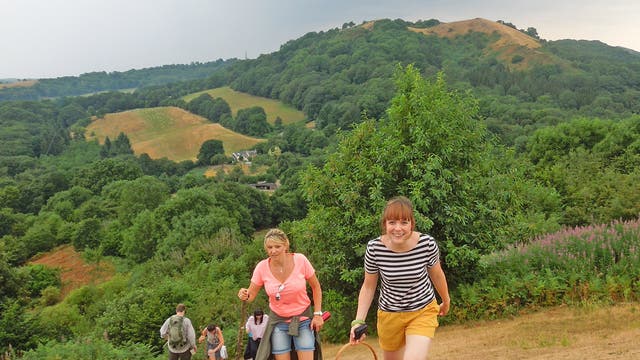 Wild weekend: the hens hike up Chase End Hill