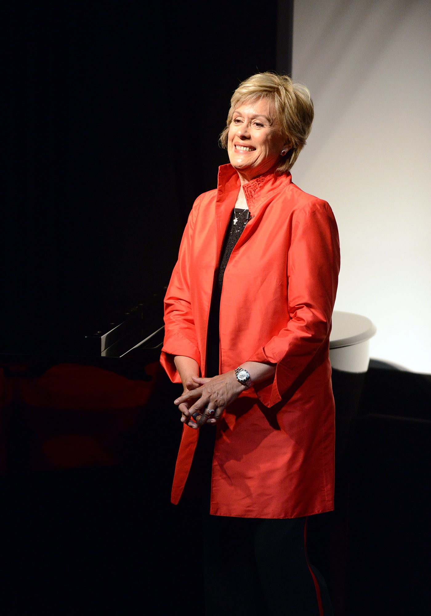 Dame Kiri Te Kanawa performs at The May Fair Hotel at the launch of Downton Abbey series 4.