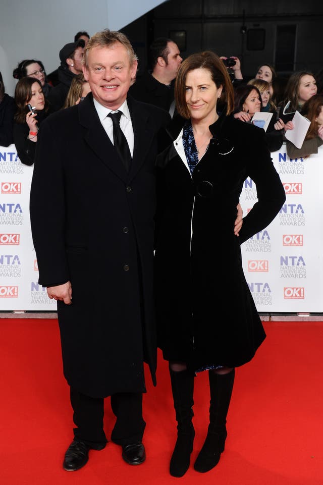Martin Clunes and Philippa Braithwaite pictured in January 2012