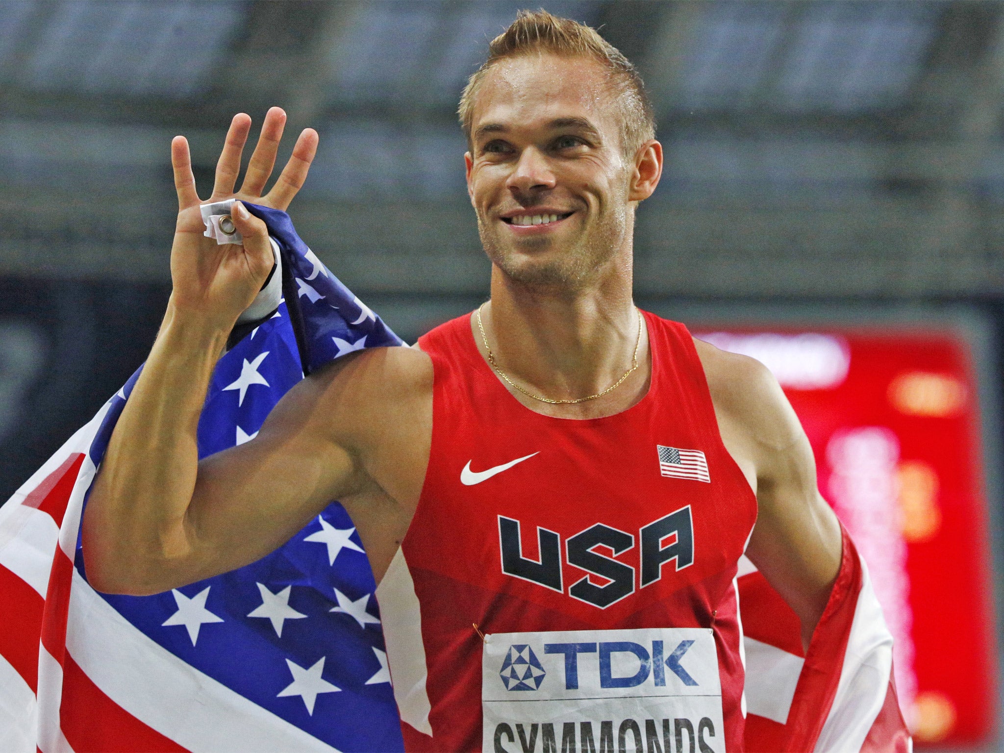Nick Symmonds won a silver in the 800m