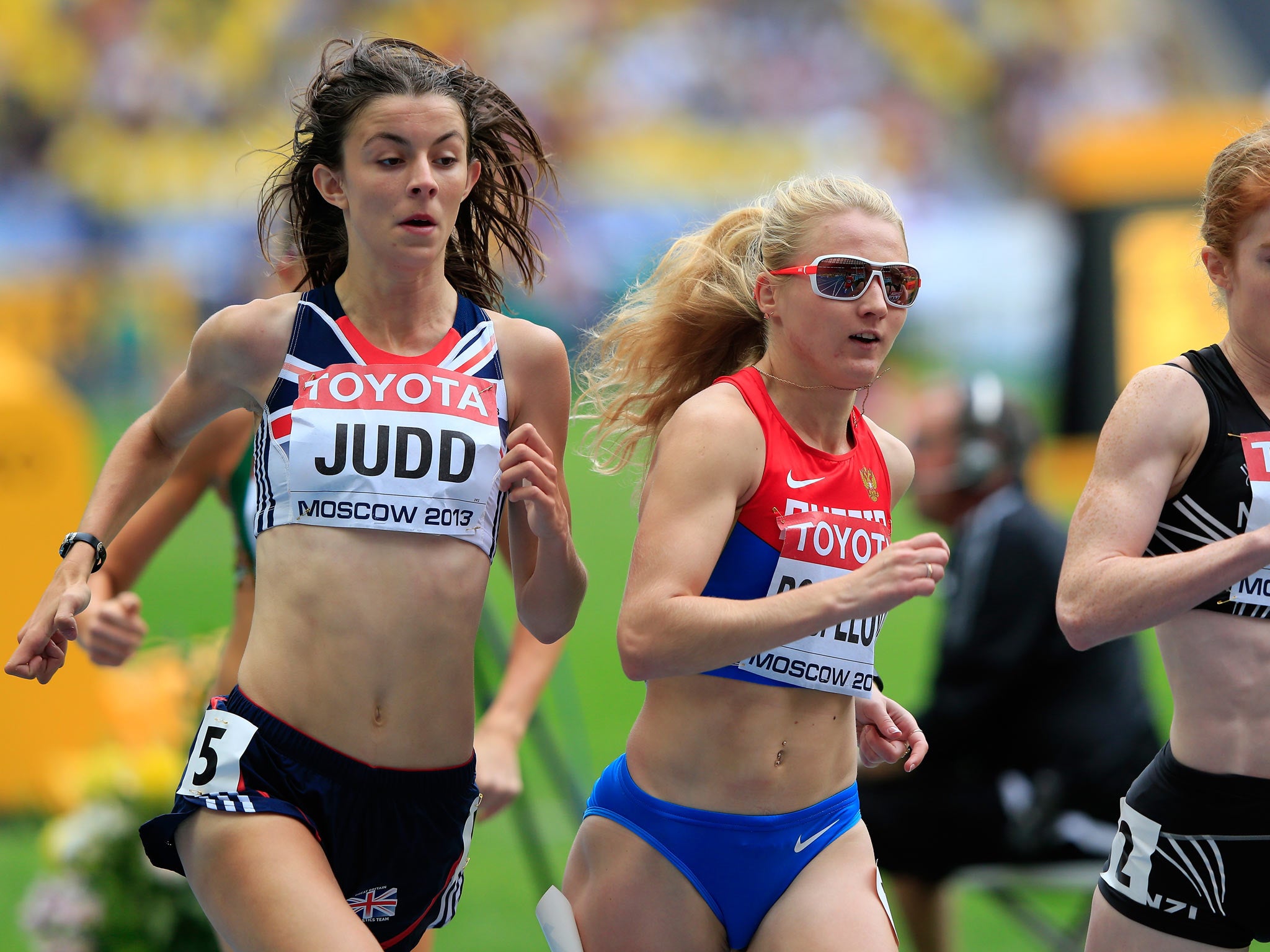 Jessica Judd during the race