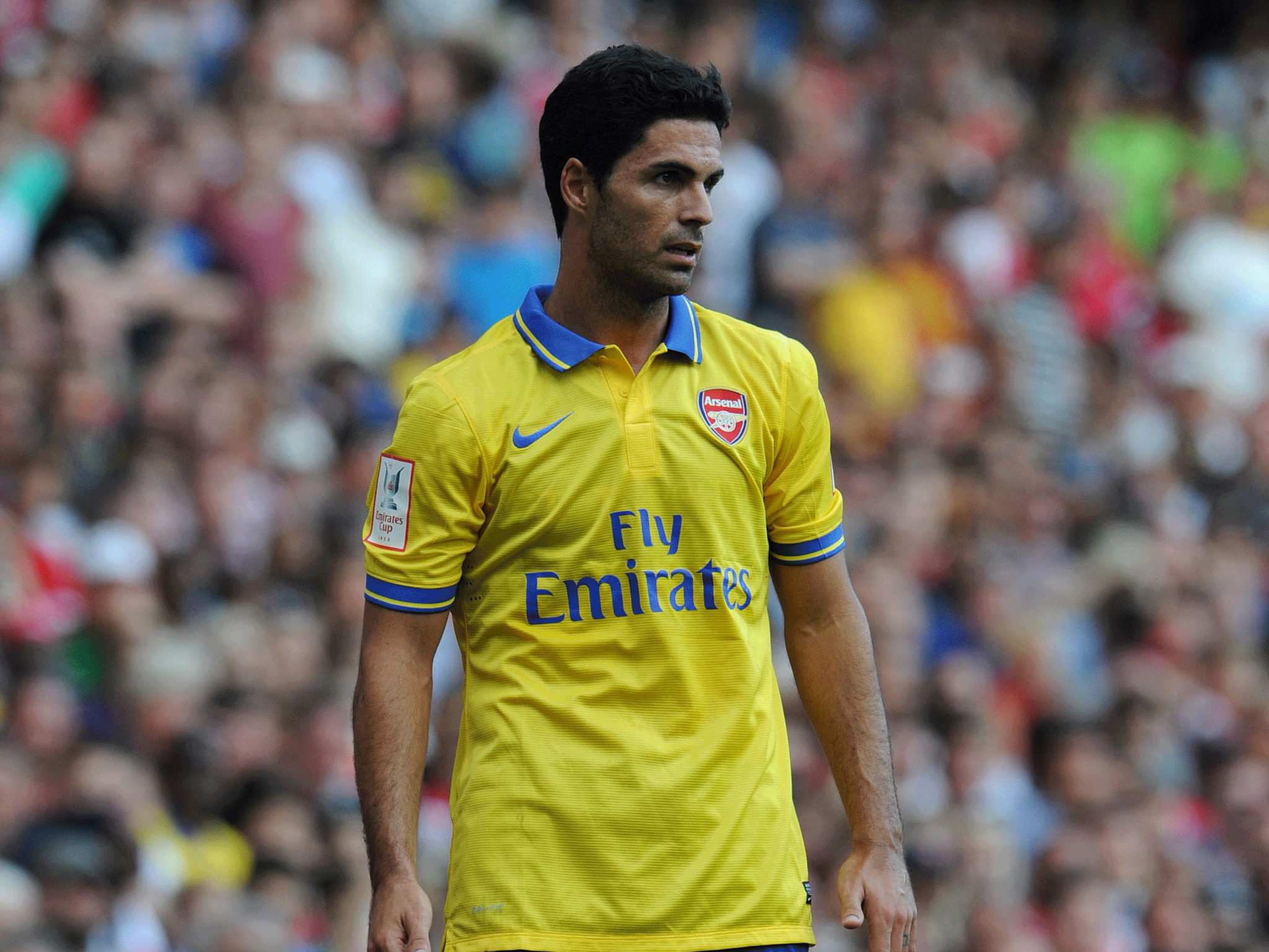 Arteta is yet to feature this season after picking up a thigh tear