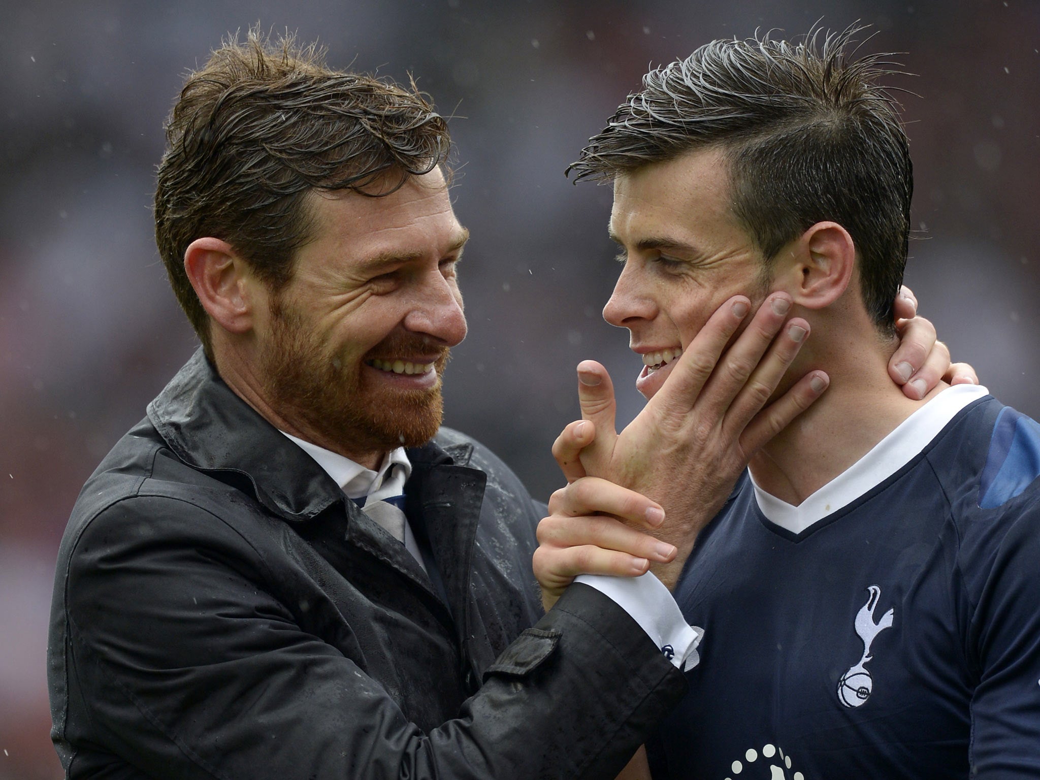 Andre Villas-Boas with Gareth Bale