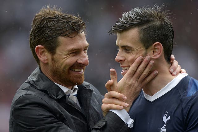 Andre Villas-Boas with Gareth Bale